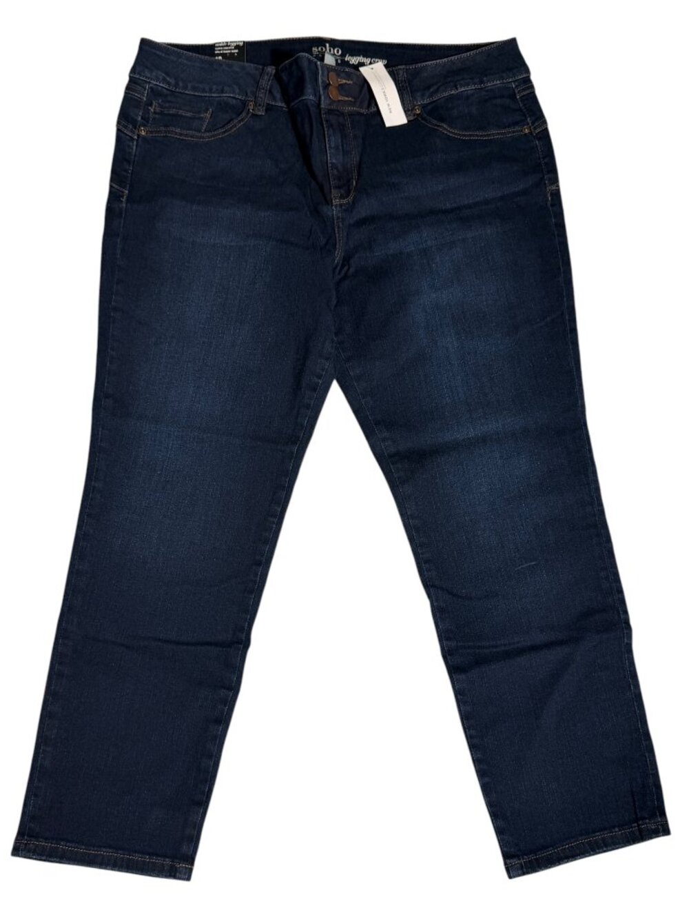 NWT New York & Co. SoHo Jeans Legging Crop, SZ 18